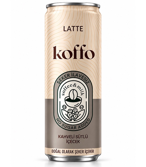 Koffo Latte Şeker İlavesiz 250 ml